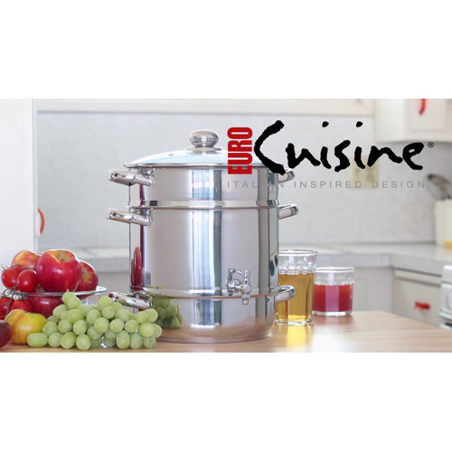 Euro Cuisine Stainless Steel Stove Top Steam Juicer & Reviews Wayfair